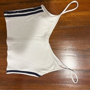 Brandy Melville White and Black Top